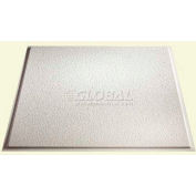 Stuc de Genesis a révélé bord PVC tuile de plafond 770-00, 2' L X 2' W, blanc - 12/caisse