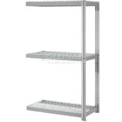 Global Industrial Expandable Add-On Rack 72x36x84 3 Level Wire Deck 750 lb. Cap Per Level GRY