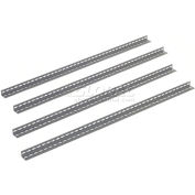 Global Industrial™ Angle Post, 10'H, Gray, Set of 4