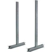 Piétement luge Rack Double face verticale (série 1000), 54" D x 8' H, 15200 Lbs capacité