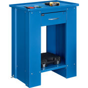 Global Industrial 28"W x 20"D x 35"H Liquid Assembly Repair Bench with Drainage Hole - Blue