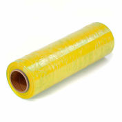 Western Plastic Stretch Wrap, soufflé, calibre 80, 18"Wx1500'L, jaune, qté par paquet : 4