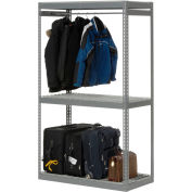 Global Industrial™ Boltless Luggage Garment Single Rack - 48"W x 24"D x 84"H