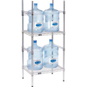 Étagère de rangement pour bouteilles d’eau de 5 gallons, capacité 4 bouteilles