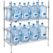 Étagère de rangement pour bouteilles d’eau de 5 gallons, capacité 16 bouteilles