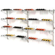 Porte-bouteilles de bouteille - support mural 104 bouteille 96 "x 14" x 54 "