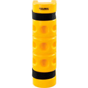 Global Industrial™ Rack Protector with Cutout, 3" x 3" Opening, 18"H, Yellow
