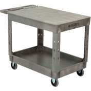 Global Industrial™ Flat Top Utility Cart w / 2 étagères, 44 « L x 25-1 / 2 « W x 32-1 / 2 « H, Gris