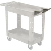 Global Industrial™ Utility Cart w/ 2 Shelves & 5 Casters, 500 lb.  Capacity, 40L x 26W x 33H