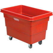 Global Industrial™ Plastic Bulk Box Truck, 6 Bushel, base de montage directe Rouge