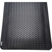 Global Industrial™ Diamond Plate Tapis ergonomique, 15/16 » d’épaisseur, 4'L x 6'L, Noir