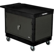 Global Industrial™ Utility Cart w/2 Tray Shelves, 500 lb. Capacity, 44"L x 25-1/2"W x 32-1/2"H