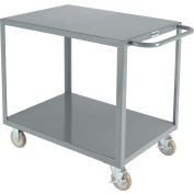 Chariot utilitaire industriel™ mondial en acier avec 2 étagères, 1200 lb. Capacité, 36"L x 24"L x 35"H