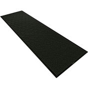 Global Industrial Scraper/Wiper Entrance Mat, 3/8" Thick, 3'Wx10'L, Charcoal Black
