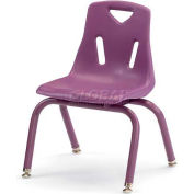 Chaise en plastique Jonti-Craft® Berries® avec la poudre enduite jambes - 16" Ht - Set de 6 - violet