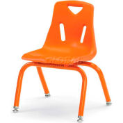 Chaise en plastique Jonti-Craft® Berries® avec la poudre enduite Orange - 10" Ht - jambes