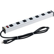 Global Industrial™ Surge Protected Power Strip, 7 Outlets, 15A, 450 Joules, 6' Cord