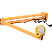 Global Industrial LED Dock Light w/ 60" Arm, 30W, 3000 Lumens, 5000K, On/Off Switch, 9' Cord