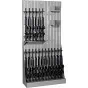 Datum ArgosRACK Gun Open Rack AWR83-18R2B - Holds 18 Rifles 42"W x 15"D x 83"H Stealth