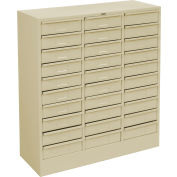 Tennsco tiroir armoire 2085-CPY - tiroir 30 lettre taille, 30 5/8" W X 11-5/8 « D X 33 » H, Champagne mastic