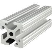 80/20® 15 Série 1-1/2 » x 1-1/2 » Quatre profilés d’extrusion à fente en T, barre de stock 120 » L