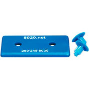 80/20 2045BLU 1530 / 1530-Lite End Cap, 1,5 "x 3" x 3/16", bleu
