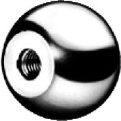J.W. Winco DIN319-AL aluminium Ball boutons taraudé diamètre 32mm mm longueur M8x1, 25