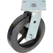 Faultless Swivel Plate Caster 1418-8 8" Mold-On Rubber Wheel