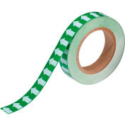 Brady® 91425 tube marqueur flèche cassette, vinyle, 1" W x 30 vgs., vert/blanc