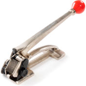 Pac Strapping Heavy Duty Tensioner for 0.035" Thick & 1/2-3/4" Strap Width, Silver/Red