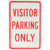 Global Industrial™ Aluminum Sign - Visitor Parking Only - 0,063" Épais, 932136