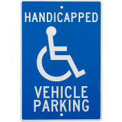 Pancarte d’aluminium - stationnement pour véhicule de personne handicappée - 0,063 po épais., TM10H
