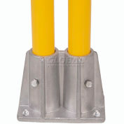 Global Industrial™ Double Socket Base For Pedestrian Barrier