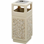 Safco® Canmeleon Aggregate Panel, Ash Urn/Side Open, 15 Gallon Tan, 9470TN