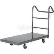 Global Industrial Steel Deck Truck 72x36 1000 Lb. Cap. 5" Polyurethane Casters - Ergo Handle