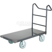 Global Industrial Steel Deck Truck 72x36 1200 Lb. Cap. 8" Pneumatic Casters - Ergo Handle