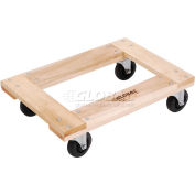 Global Industrial™ Hardwood Dolly avec pont ouvert 36 x 24 1000 Lb Capacité