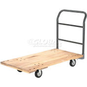 Global Industrial™ Hardwood Deck Platform Truck 60 x 30 1400 Lb. Capacité 5" Rubber Casters