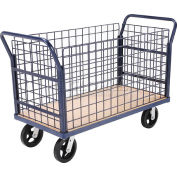 Global Industrial™ Euro Truck With 4 Wire Sides & Wood Deck 48 x 24 2400 Lb. Capacity