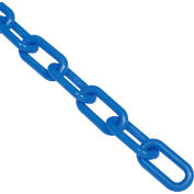 Global Industrial™ Plastic Chain Barrier, 1-1/2"x50'L, Bleu