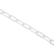 Global Industrial™ Plastic Chain Barrier, 1-1/2"x50'L, Blanc