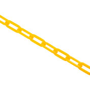Global Industrial™ Plastic Chain Barrier, 1-1/2"x50'L, Yellow