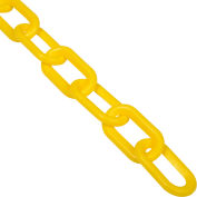 Global Industrial™ Plastic Chain Barrier, 2"x50'L, Yellow