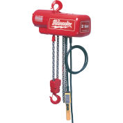 Milwaukee® 1/2 Ton, Electric Chain Hoist, 20' Lift, 16 FPM, 115/230V