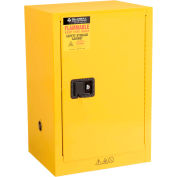 Global Industrial™ Inflammable Cabinet, Manuel Close Single Door, 12 Gallon, 23"Wx18"Dx35"H