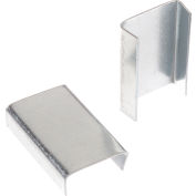 Pac Strapping Regular Duty Snap sur les joints de cerclage en acier, largeur de sangle de 3/4 « , noir, pack de 1000