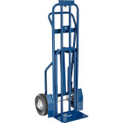 Global Industrial™ Steel 3-en-1 Cabriolet Hand Truck avec roues pneumatiques, 600 lb de bouchon.