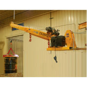 Caldwell Telescopic & Pivoting Forklift Jib Boom Crane, 15" Centers, 6000 Lbs. Capacity