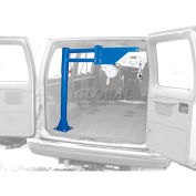 Low-Profile Manual Lift Van & Truck Jib Crane VAN-J 400 Lb. Capacity