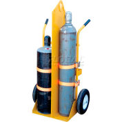 Welding Cylinder Cart CYL-EH Pneumatic Wheels 34-1/4 x 23 x 66-3/8